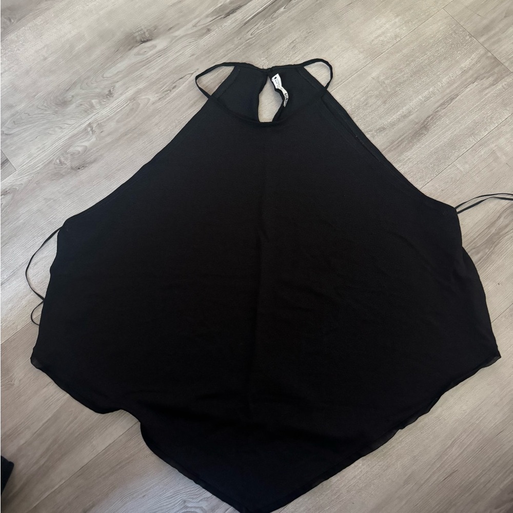 Black Halter Top